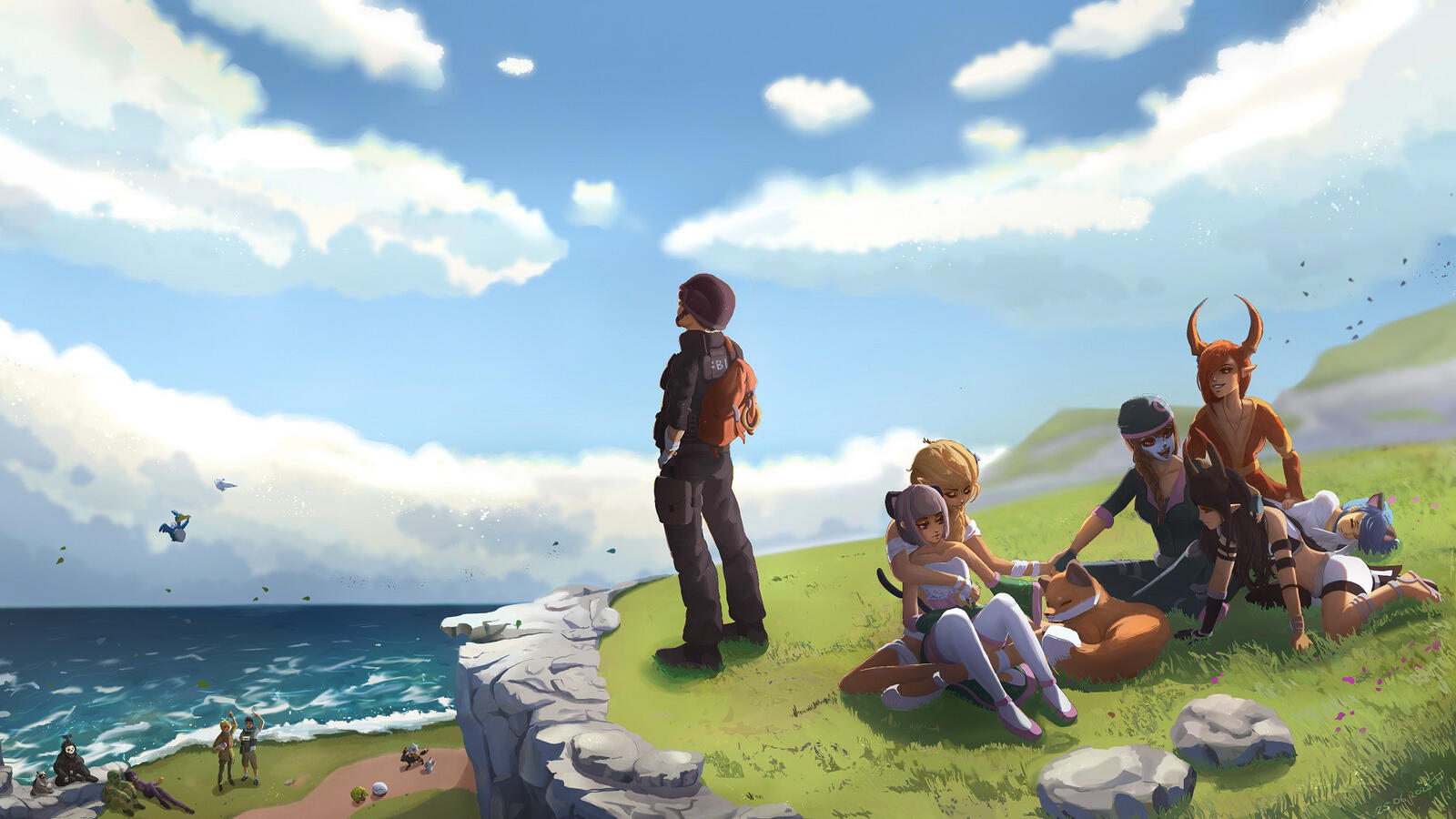 TERA fanart, friends, my guild, people I love